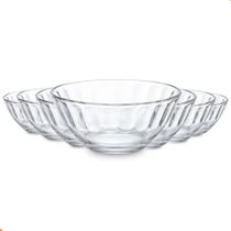 Jogo De Sobremesa Tigela Bowl 6 Peças Potes Em Vidro Liso Jogo De Sobremesa Tigela Bowl 6 Peças Potes Em Vidro Liso