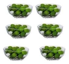 Jogo De Sobremesa Tigela Petisco Bowl 6 Peças Em Vidro 250ml