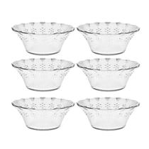 Jogo De Sobremesa Vidro Pote Tigela Petisco Bowl 6pcs 300 ml