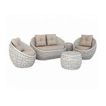 Jogo De Sofá 2 Lugares Em Fibra Sintética Area Externa