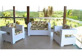 Jogo De Sofa 3 Lugares 2 Poltronas Area Externa -sem Mesinha Jogo De Sofa 3 Lugares 2 Poltronas Area Externa -sem Mesinha