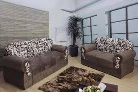 jogo de sofá de 2 e 3 lugares Brasil Marrom Floral