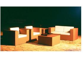 Jogo De Sofá Em Alumínio E Fibra Sintética Para Área Externa Jogo De Sofá Em Alumínio E Fibra Sintética Para Área Externa