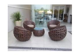 Jogo De Sofa Essencial Em Fibra Sintética - Lançamento