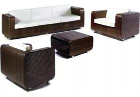 Jogo De Sofá Jardim Praia Área Externa em alumínio e fibra sintética