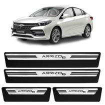 Jogo de Soleira Premium Chery Arizzo 6 2019 a 2021 Escovada 4 Portas Jogo de Soleira Premium Chery Arizzo 6 2019 a 2021 Escovada 4 Portas