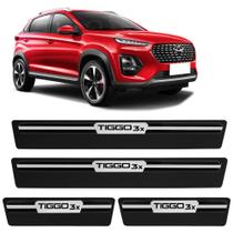 Jogo de Soleira Premium Tiggo 3x 2021 2022 Elegance 4 Portas