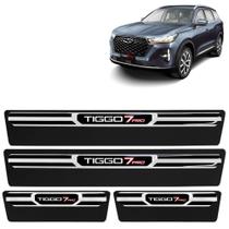 Jogo de Soleira Premium Tiggo7 Pro 2022 2023 Escovada 4 Portas Jogo de Soleira Premium Tiggo7 Pro 2022 2023 Escovada 4 Portas