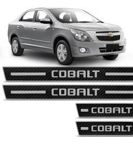 Jogo De Soleira Resinada Chevrolet Cobalt 11 A 18 Carbono
