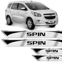 Jogo De Soleira Resinada Chevrolet Spin 2012 A 2018 Escovado