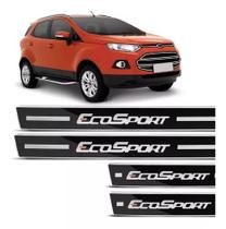 Jogo De Soleira Resinada Ford Ecosport 2013 A 2018 Preto