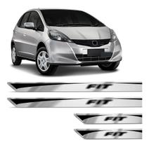 Jogo De Soleira Resinada Honda New Fit 2009 A 2018 Escovado Jogo De Soleira Resinada Honda New Fit 2009 A 2018 Escovado