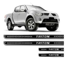 Jogo De Soleira Resinada L200 Triton 2012 A 2018 Preta Jogo De Soleira Resinada L200 Triton 2012 A 2018 Preta