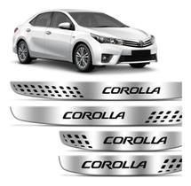 Jogo De Soleira Resinada Toyota Corolla 2015 A 2018 Cromo