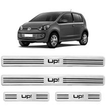 Jogo de Soleira Resinada Volkswagen Up! Prata 4 Peças