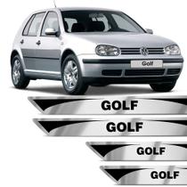 Jogo De Soleira Resinada Vw Golf 1997 A 2018 Prata Escovado Jogo De Soleira Resinada Vw Golf 1997 A 2018 Prata Escovado