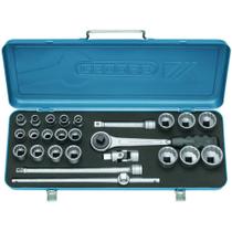 Jogo de Soquete 1/2" - 1/4" a 1.1/4" Gedore 25 peças - 015558 D19KPU