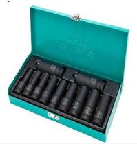 Jogo De Soquete 1/2 10 A 24mm Sextavado Longo Impacto 11 Peças 1326255 Stels
