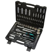 Jogo de Soquete 1/2 E 1/4 Polegadas Crv com 94 peças Stels Jogo de Soquete 1/2 E 1/4 Polegadas Crv com 94 peças Stels