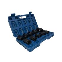 Jogo de Soquete 3/14 19 A 46 MM Sextavado Curto Com Maleta