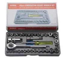 Jogo De Soquete 40 Peças Chave Catraca 40 peças Jogo De Soquete 40 Peças Chave Catraca 40 peças