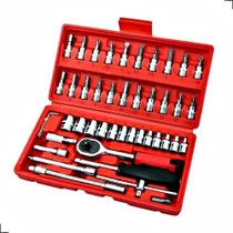 Jogo De Soquete Aço Crv 1/4 Catraca Chave Allen C/ Maleta Jogo De Soquete Aço Crv 1/4 Catraca Chave Allen C/ Maleta