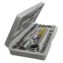 Jogo de soquete chave catraca reversível 40 pecas Jogo de soquete chave catraca reversível 40 pecas