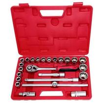 Jogo De Soquete Com Catraca 1/2 Baum - 24Pçs Jogo De Soquete Com Catraca 1/2 Baum - 24Pçs