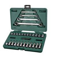 Jogo de Soquete e Chave Torx 35 Pçs Sata Jogo de Soquete e Chave Torx 35 Pçs Sata