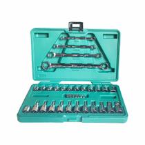 Jogo De Soquete E Chave Torx 35 Peças - Sata St09010sj