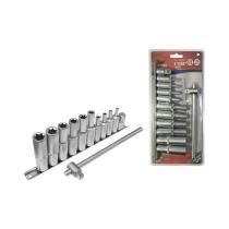 Jogo de Soquete E-Torx Longo 12 Peças Corneta, Profissional e Resistent Jogo de Soquete E-Torx Longo 12 Peças Corneta, Profissional e Resistent