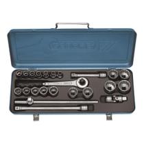 Jogo de Soquete Estriado de 12 a 32 MM Encaixe de 1/2" - Gedore 015555 Jogo de Soquete Estriado de 12 a 32 MM Encaixe de 1/2" - Gedore 015555