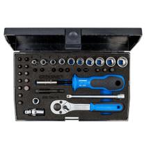 Jogo de Soquete Estriado e Bits 1/4" 4 a 13mm Gedore 40 Peças