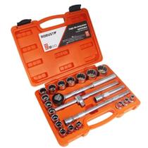 Jogo de Soquete Estriado Encaixe 1/2 - 08 a 32 Mm Com 22 Pecas - 060.230 - Robust