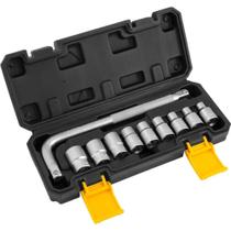 Jogo de Soquete Estriados 1/2" Pol. 8 a 20mm 10 Peças - Vonder