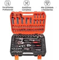 Jogo De Soquete P Mecânico Aço Crv 108 Pc Catraca Reversível Ferramentas Jogo De Soquete P Mecânico Aço Crv 108 Pc Catraca Reversível Ferramentas