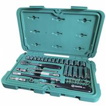 Jogo De Soquete Sextavado 1/4" 3,5 A 13mm 36 Peças Sata ST09001SJ