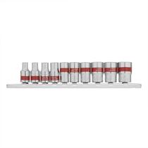 Jogo De Soquete Sextavado 1/4'' Crv 4-13mm 10 Peças Mtx Jogo De Soquete Sextavado 1/4'' Crv 4-13mm 10 Peças Mtx