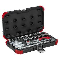 Jogo de soquete sextavado 6 a 24 mm encaixe 3/8" com 26 peças - R59003026 Jogo de soquete sextavado 6 a 24 mm encaixe 3/8" com 26 peças - R59003026