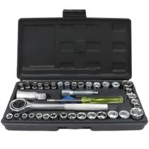 Jogo De Soquete Sextavado Enc 1/4 E 3/8Pol 40 Pçs - Bomvink