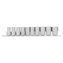 Jogo de soquete sextavado encaixe 1/2pol. 10-22mm c/10 stels