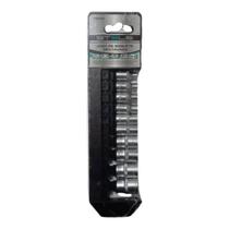 Jogo de soquete sextavado encaixe 1/4pol., cromo vanadio, 4-13mm, 10pcs // stels