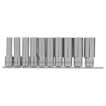 Jogo de soquete sextavado long enc 1/2pol.10-22mm c/10 stels