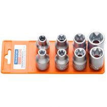 Jogo de Soquete Torx 1/2" E10 a E24 8 Peças Tramontina 44847508