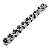 Jogo de Soquete Torx Femea 1/2pol com 10 Pecas VIP INDUSTRIAL