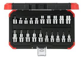 Jogo De Soquete Torx Fêmea E Macho 1/2 20 Peças Gedore Red