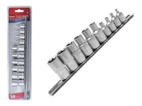 Jogo De Soquete Torx Fêmea E-torx E4 Até E20 10pc Corneta Jogo De Soquete Torx Fêmea E-torx E4 Até E20 10pc Corneta