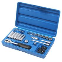 Jogo de Soquete Waft 176 1/4pol. com Catraca 36 peças