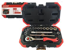 Jogo De Soquetes 1/4 4 A 13mm 16 Peças Gedore Red R49003016