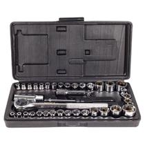 Jogo de Soquetes 1/4'' e 3/8'' Com 40 Peças (405,0155) - Noll